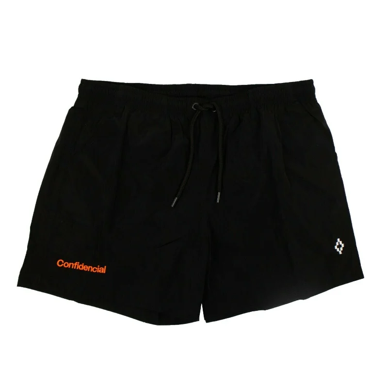 Black Confidential Track Shorts