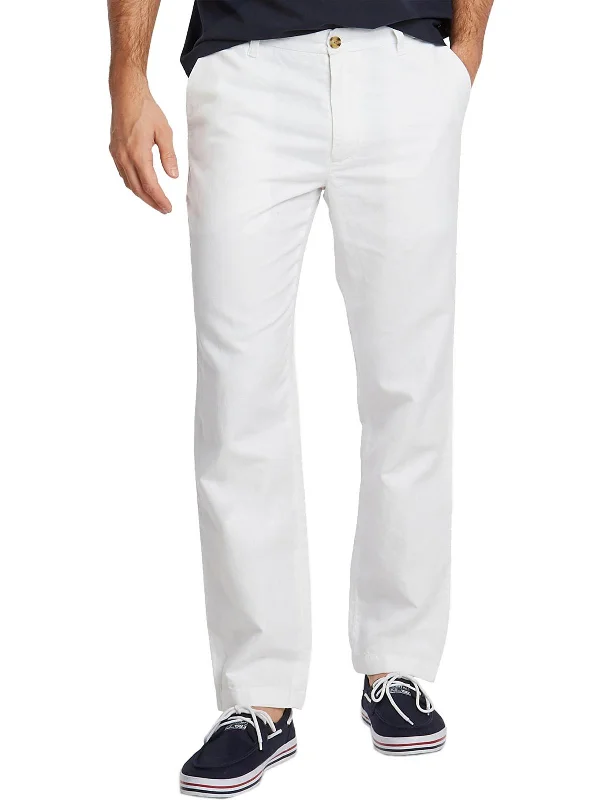 Mens Linen Blend Classic Fit Pants