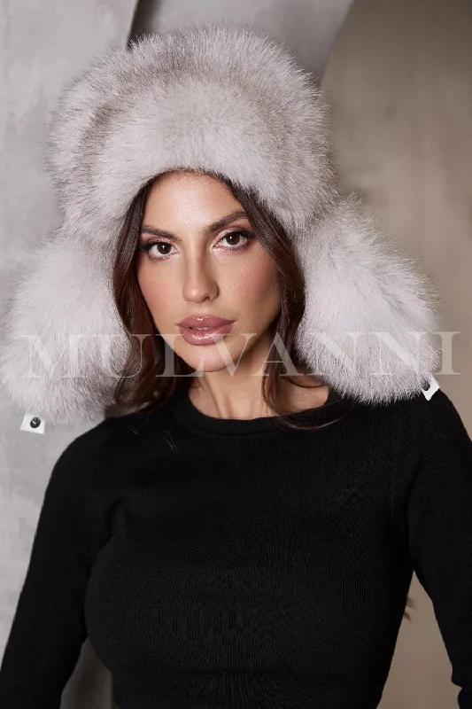 BIANCA White Fox Hat