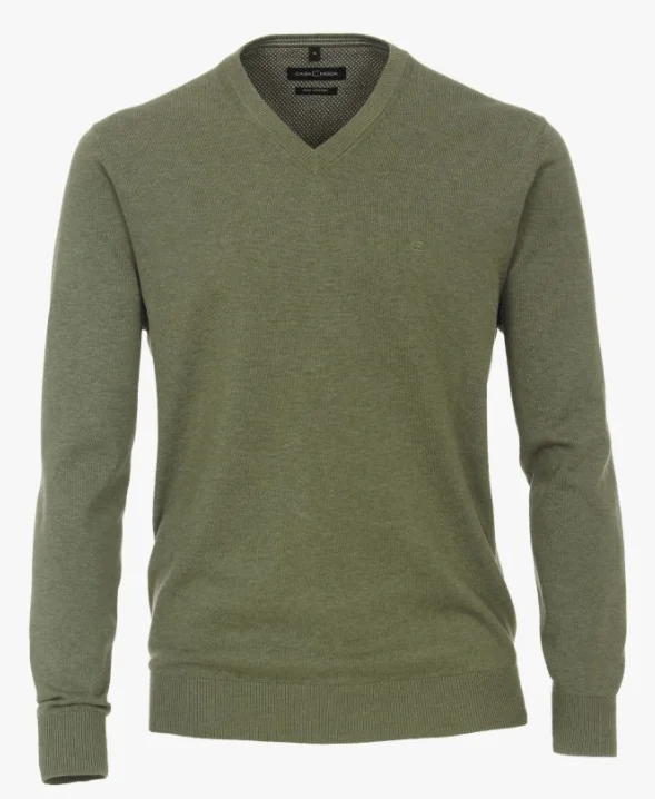 Casa Moda  V-Neck Cotton Jumper