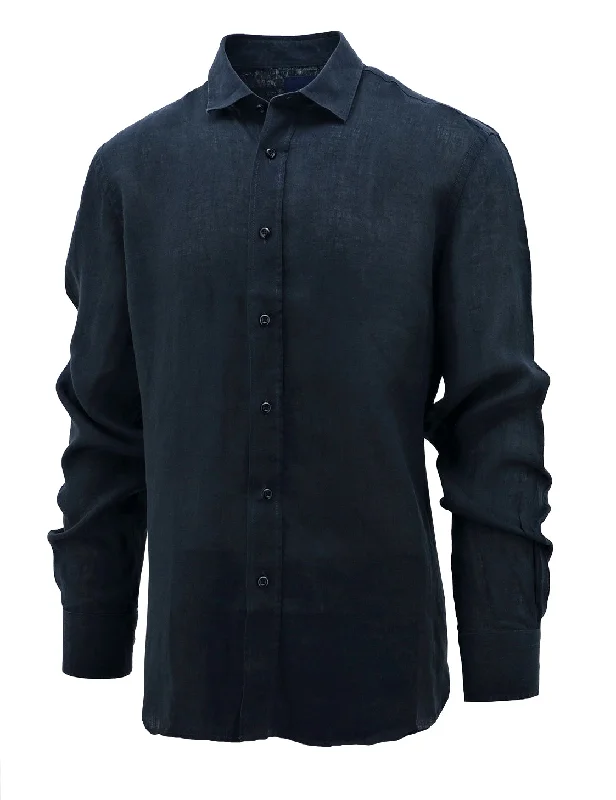 Daniel  Hechter Navy Linen Shirt