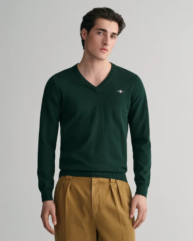 GANT Classic Cotton V-Neck Jumper