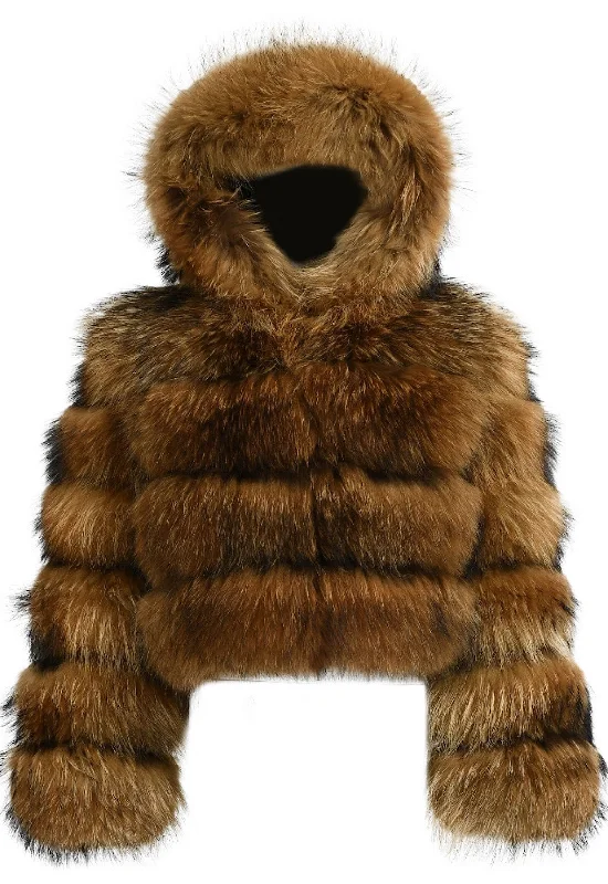 HAZEL Fox Fur Coat