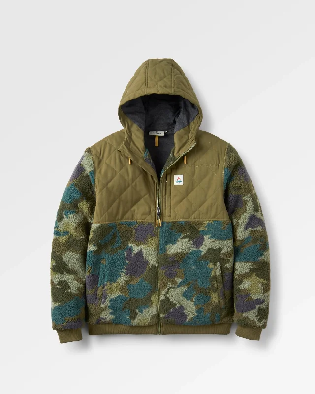 Adventure 2.0 Recycled Deep-Pile Sherpa Fleece - Alpine Camo Khaki