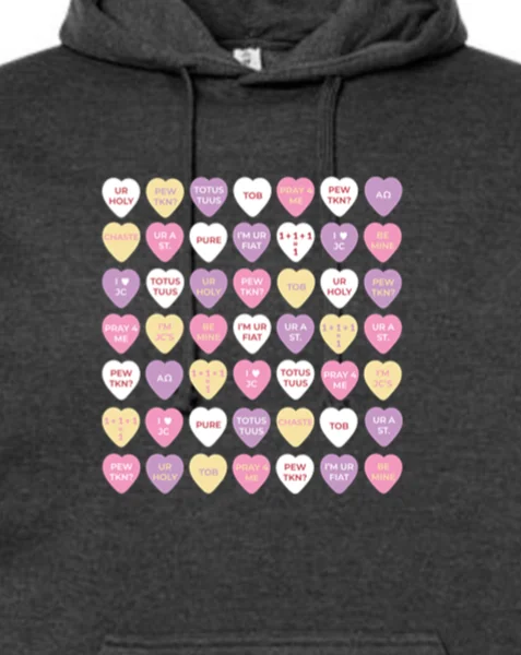 Candy Hearts - Hoodie Sweatshirt