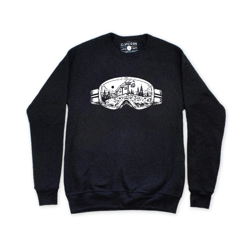 Goggle Crewneck-Black