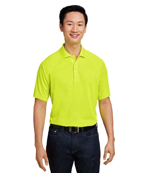 M208 - Harriton Mens Charge Snag and Soil Protect Polo Shirt | Safety Yellow