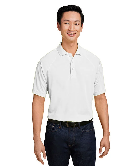 M208 - Harriton Mens Charge Snag and Soil Protect Polo Shirt | White