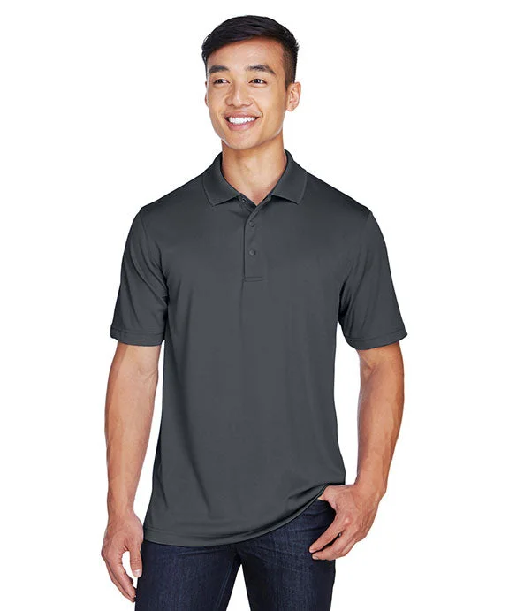 M345 - Harriton Mens Advantage Snag Protection Plus IL Snap Placket Polo Shirt | Dark Charcoal