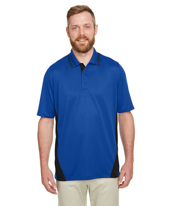 M386 - Harriton Mens Flash Snag Protection Plus IL Colorblock Polo Shirt | True Royal/Black