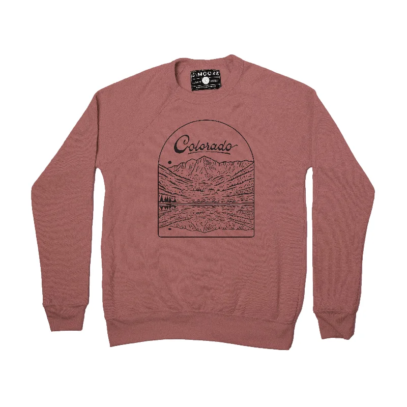 Maroon Bells Crewneck-Mauve