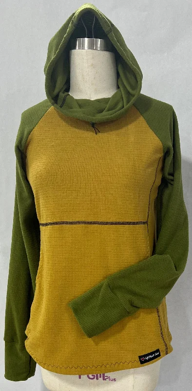 Men's Hoodie - Mustard  w/ Olive sleeves & hood