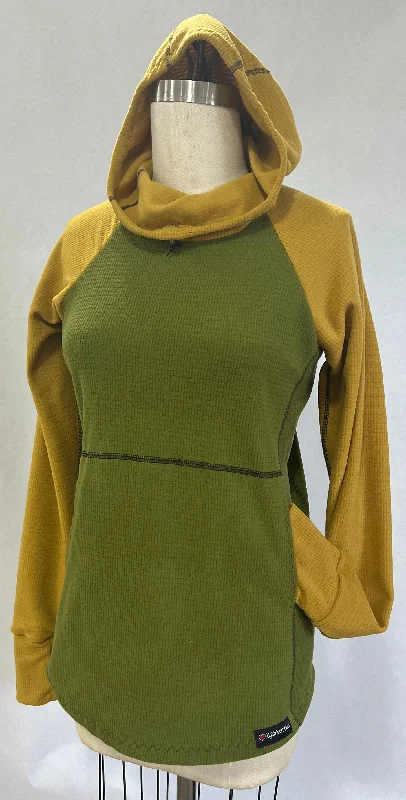 Men's Hoodie - Olive w/ Mustard sleeves & hood