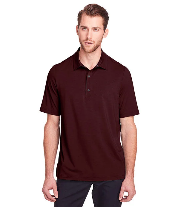 NE100 - North End Mens JAQ Snap-Up Stretch Performance Polo Shirt | Burgundy