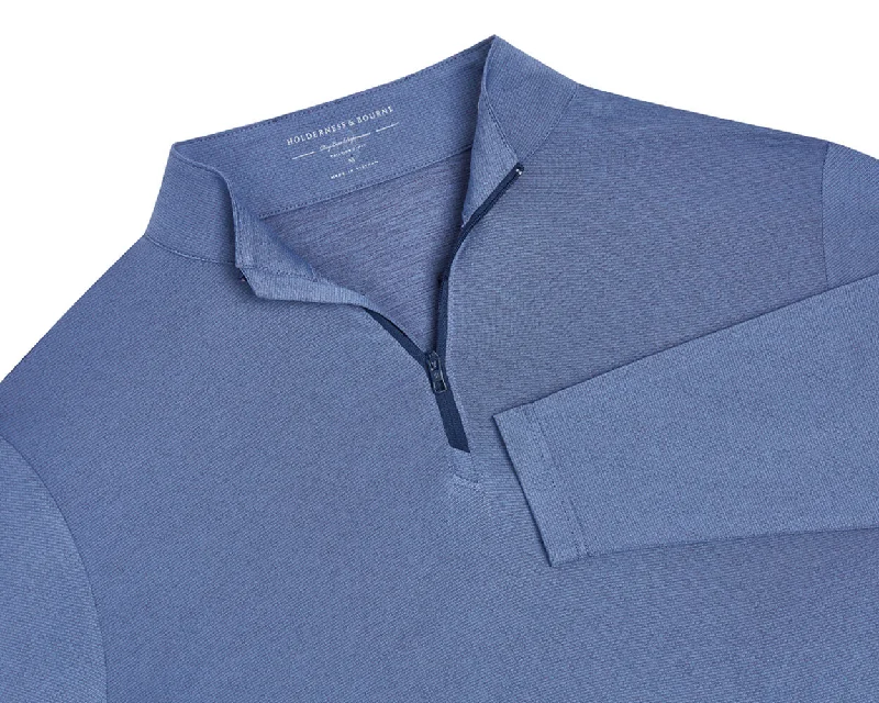 The Bell Pullover: Heathered Aberdeen Blue