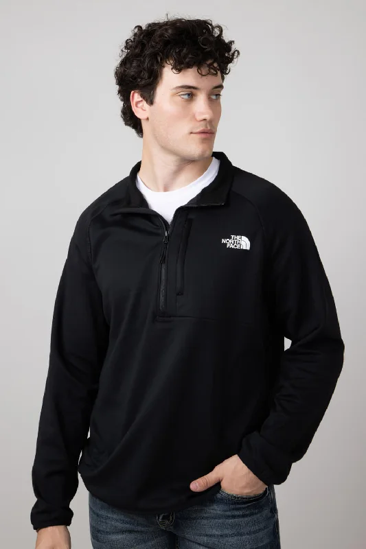 The North Face Canyonlands 1/2 Zip for Men in Black | NF0A5G9W-4H0-BLK