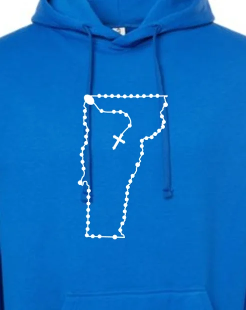 Vermont Catholic Rosary Hoodie Sweatshirt