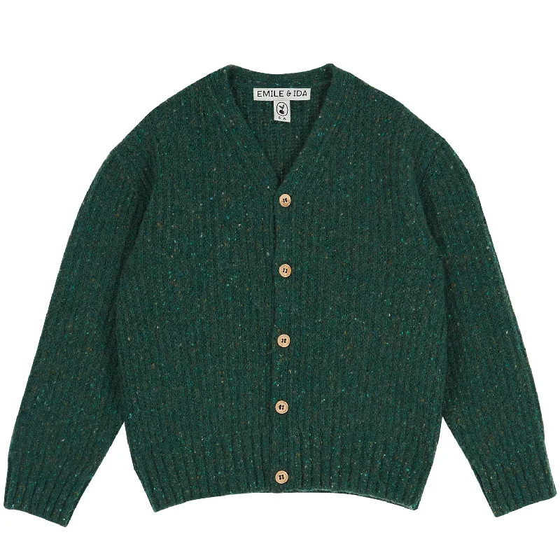 Emile et Ida Cardigan Vert Puce