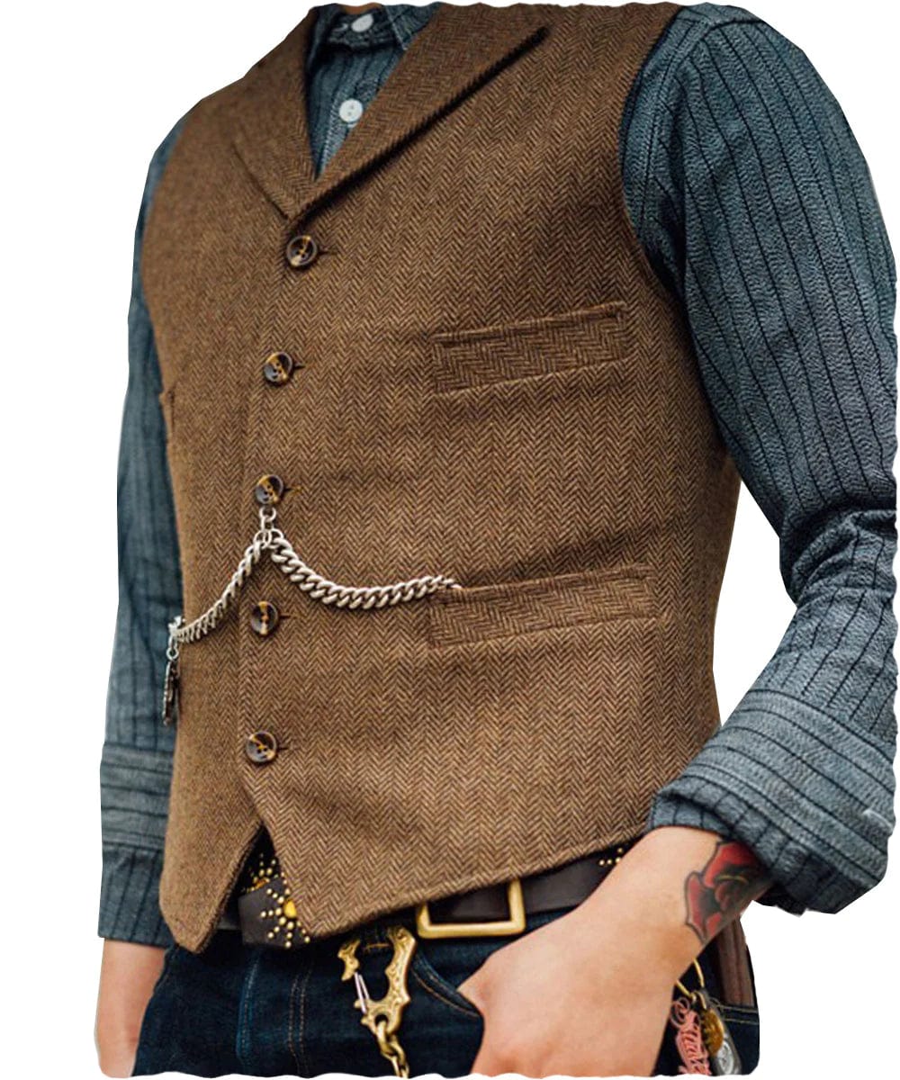 Men's Notch Lapel Waistcoat